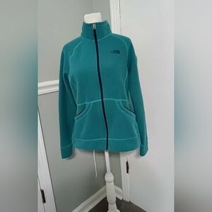 The North Face Womens Full Zip Contrast Trim Jacket Sz M
